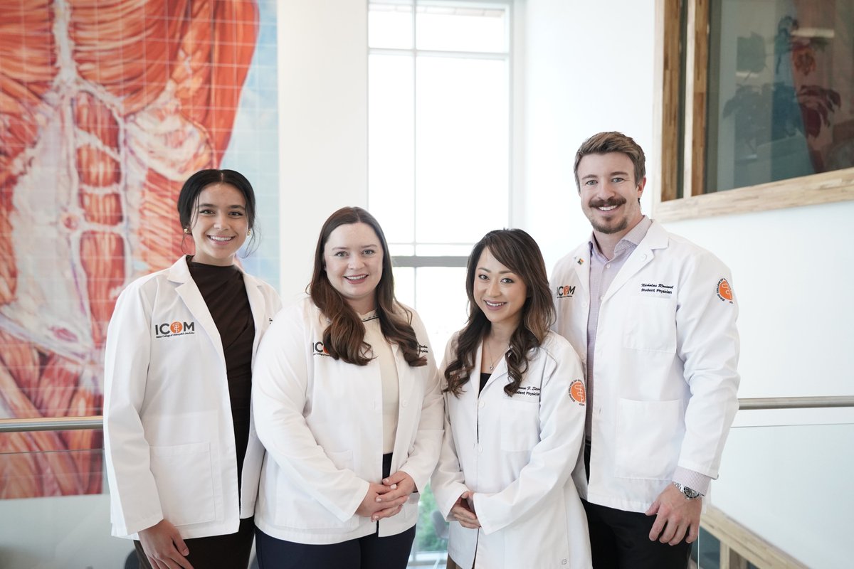 idahocom's tweet photo. Meet the leaders of ICOM's Dermatology Club for the 2026-2027 academic year! 👋

(L-R) Student Physicians Sara Moaddeli, Treasurer; Jennifer Jackson, President; Mariance Sterner, Secretary; and Nicholas Roussel, Vice President. https://t.co/7Cmu2WE3BS