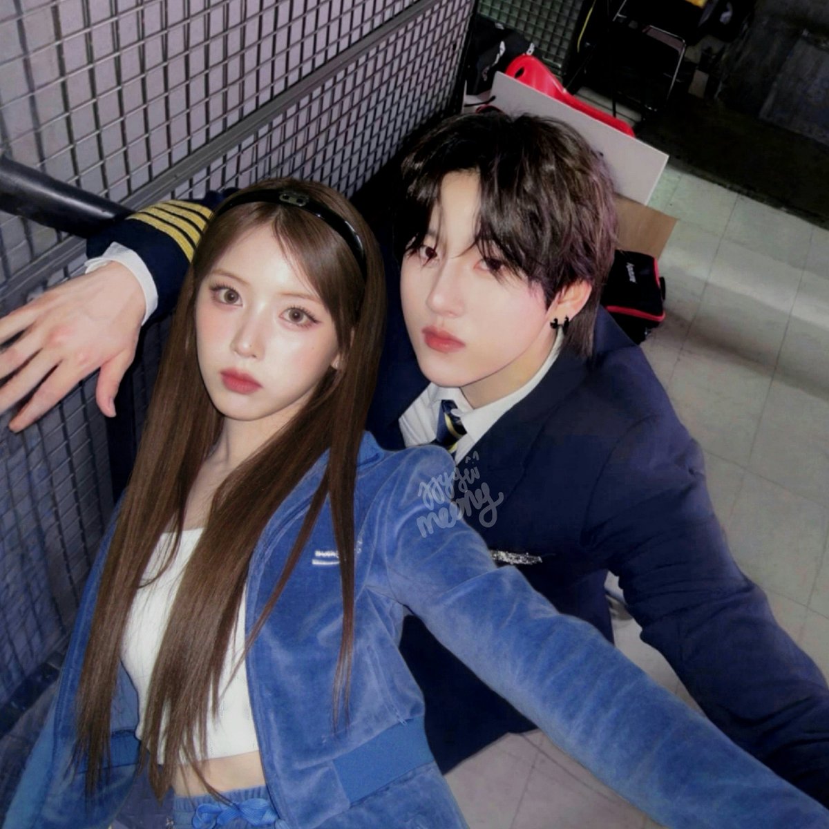 jjyyumeong's tweet photo. Neng dan Abang pilot (udah upgrade, gak jadi tukang galon lagi). ✈️❤️‍🔥 #kyejjyu https://t.co/ySHon747uc