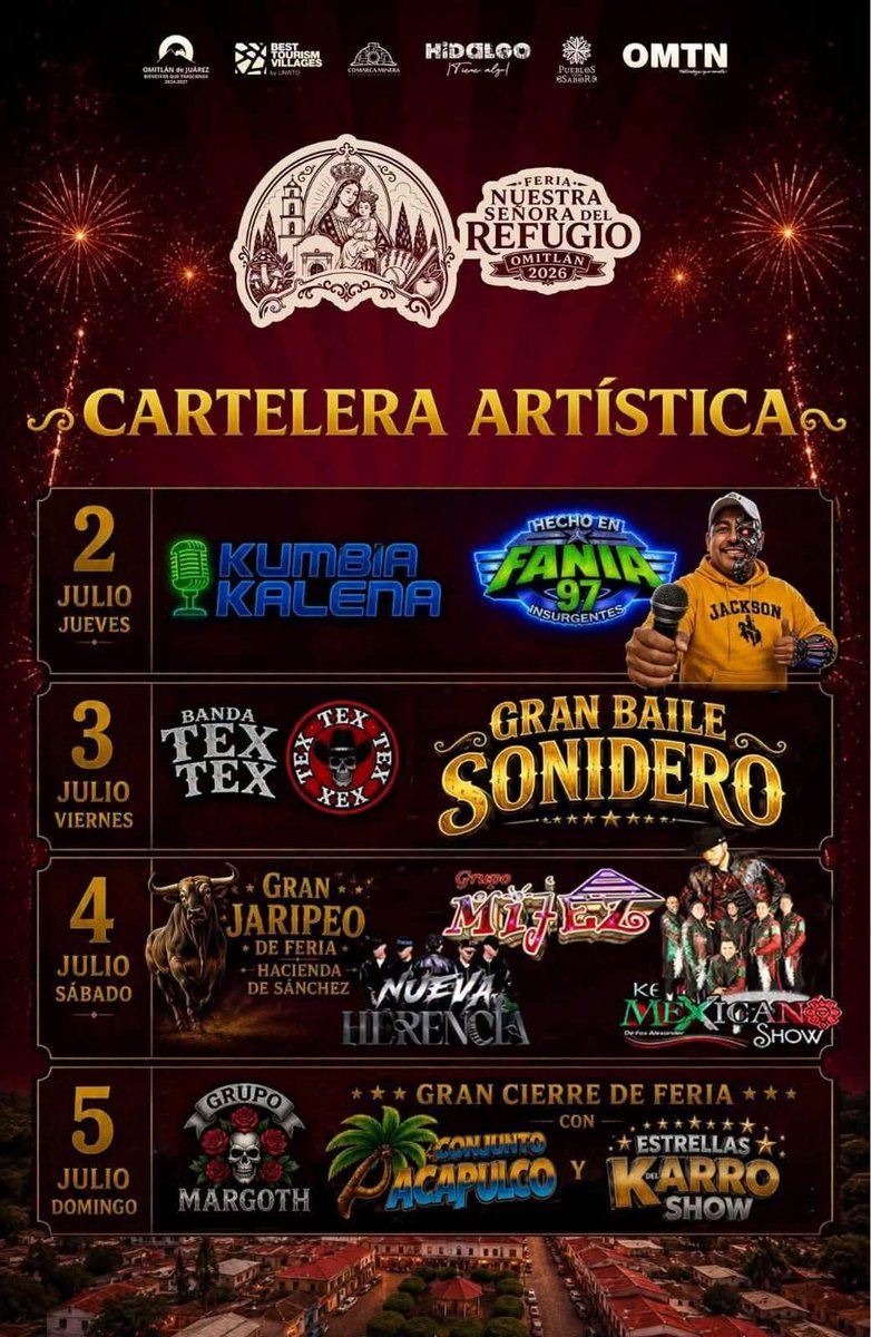 TEXTEX_Oficial's tweet photo. Nos vemos este viernes 3 de julio en Omitlán Hidalgo https://t.co/T6wkrFvlwd