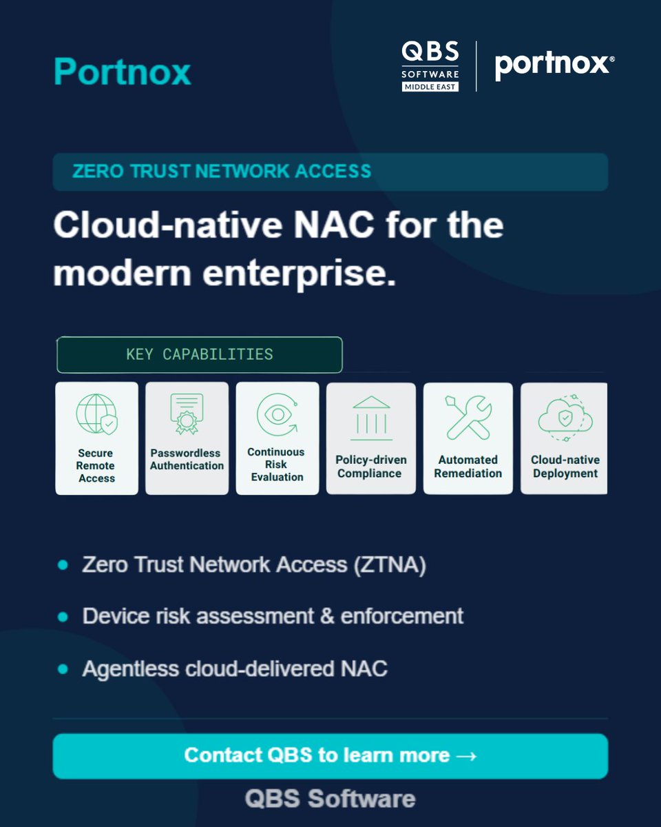 EMTMEA's tweet photo. Traditional network security models assume trust once users are inside the network. Today's hybrid workforce requires a different approach.

@portnox enables organizations to implement Zero Trust access control, ensuring users and devices are continuously verified before accessing critical resources.

🔐 Trust nothing. Verify everything.
📩 Request a demo today. https://t.co/aaqHHY0pdf