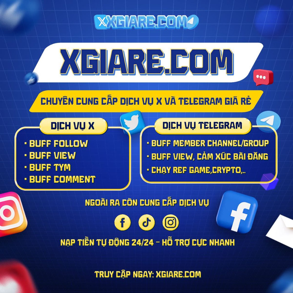 xgiarecom's tweet photo. 🔥 Chạy chiến dịch Marketing Web3 mà thiếu seeding là dở rồi. Ghé https://t.co/rWJP6kZoah buff tương tác để kích x2 hiệu quả! ⚡

#Uptrend #Mainnet #GameFi https://t.co/JyP2ZgpONG