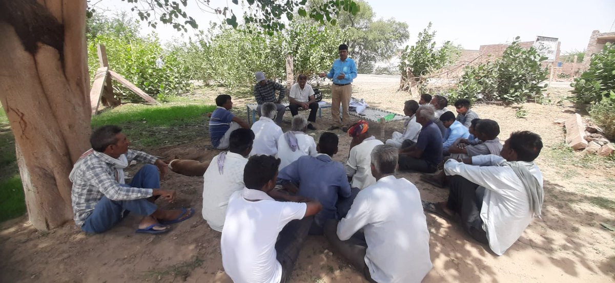 CiahIcar's tweet photo. Organized "Khet Bachao Abhiyan" at Salasar Village, Bikaner on 29.06.2026
Team: Dr. S.R. Meeena, Dr. Dhurendra Singh
#ICAR #CIAH @icarindia #KhetBachaoAbhiyan @AgriGoI https://t.co/cXQchxntde