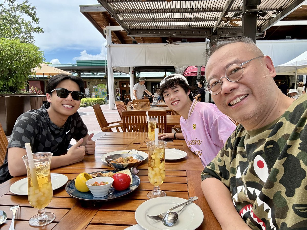 chanlambert's tweet photo. What a sunny day to go swimming in an outdoor pool! Luckily got a little tan and no sunburn 🥵 https://t.co/kzba39QqMA