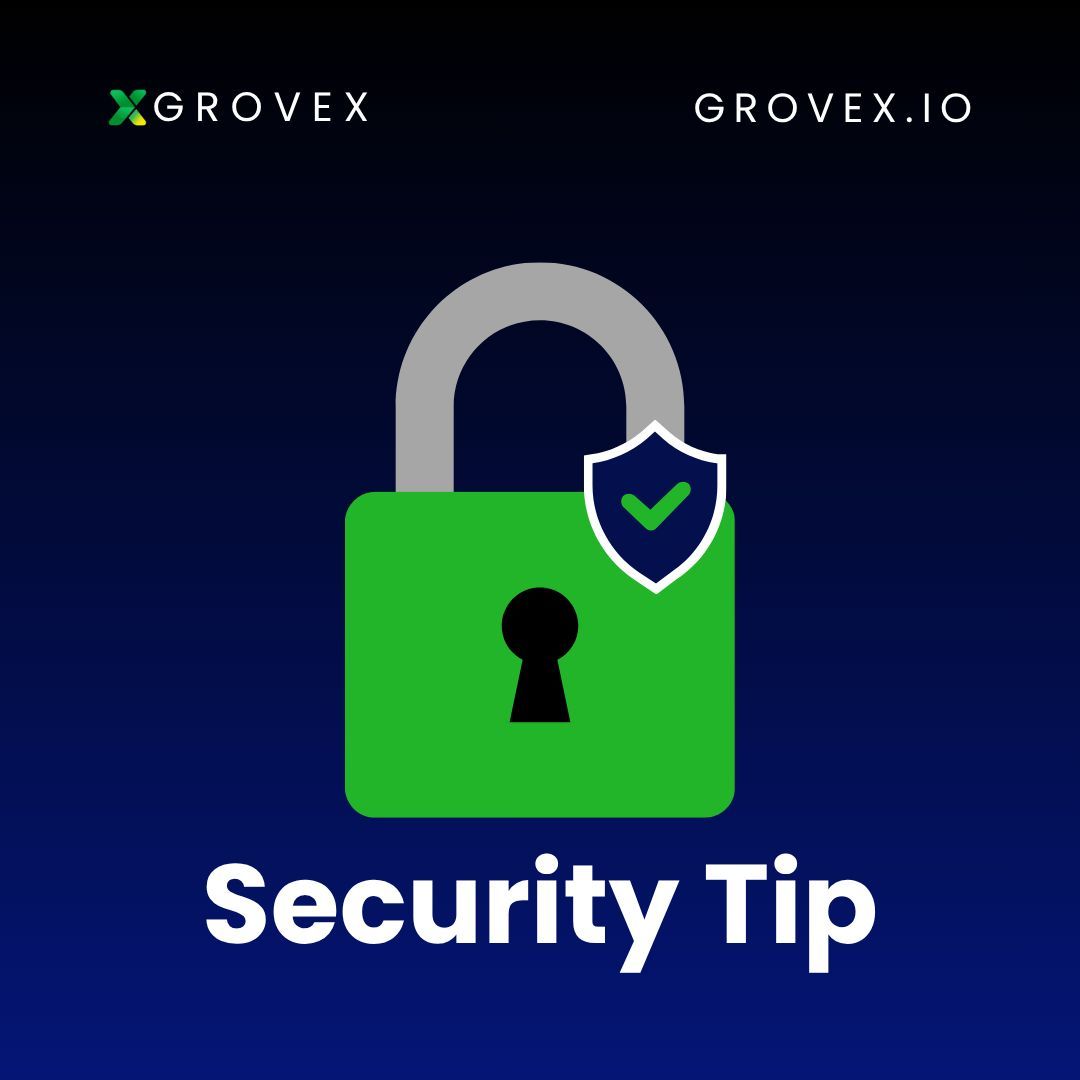 GroveXchange's tweet photo. 💡 Security Tip of the Week

Never store your passwords or recovery phrases in screenshots or unsecured notes.

Keep your crypto secure with good security habits.

#CryptoSecurity https://t.co/qhMgmROyAy