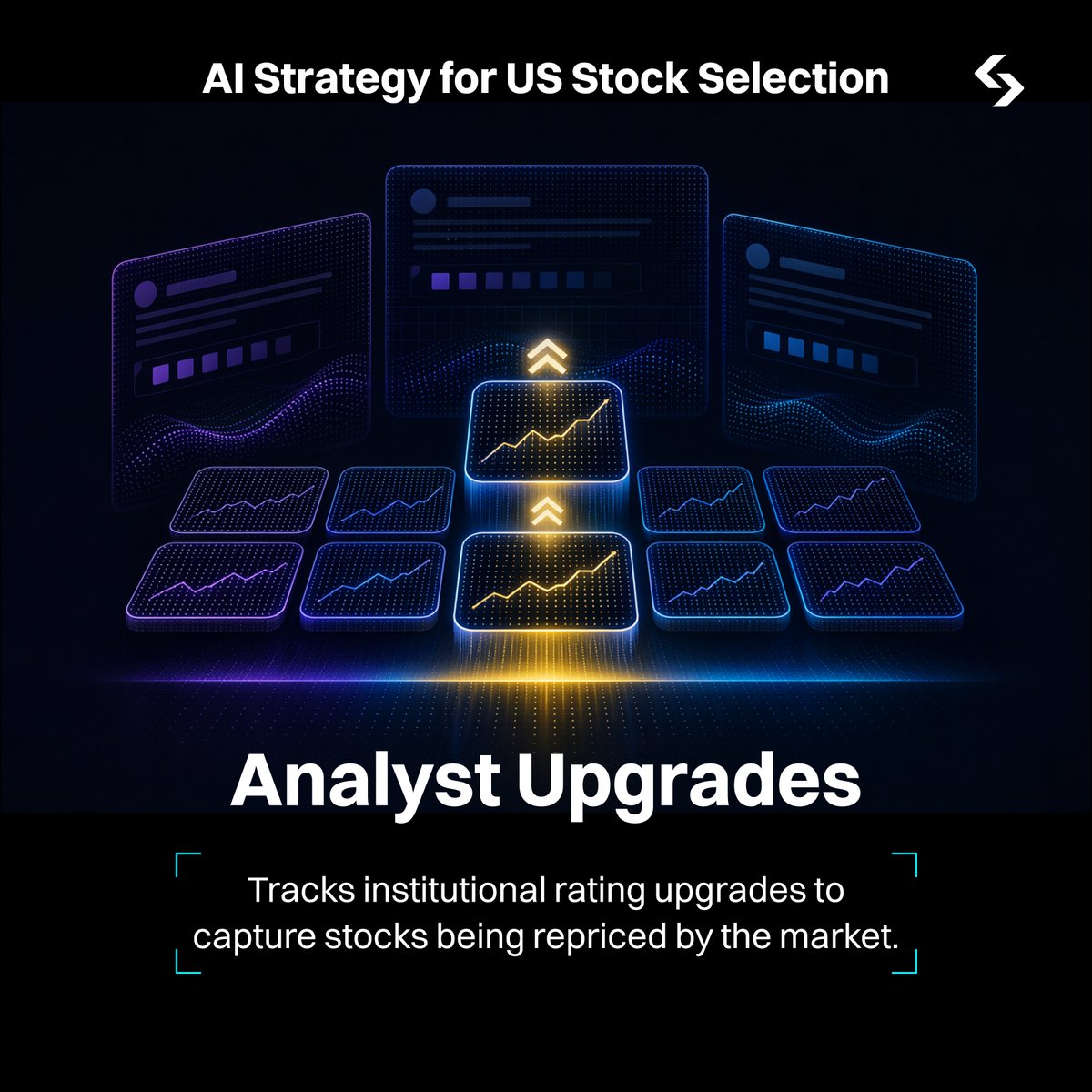 bitget's tweet photo. Five new stock selection GetAgent Playbooks are now live!

1. High-Beta Growth Investing
2. Curated AI-Theme Stocks
3. Institutional Upgrade Tracker
4. Quality Business Model Stock Selection
5. Macro Event-Driven Cross-Asset Panoramic Investing