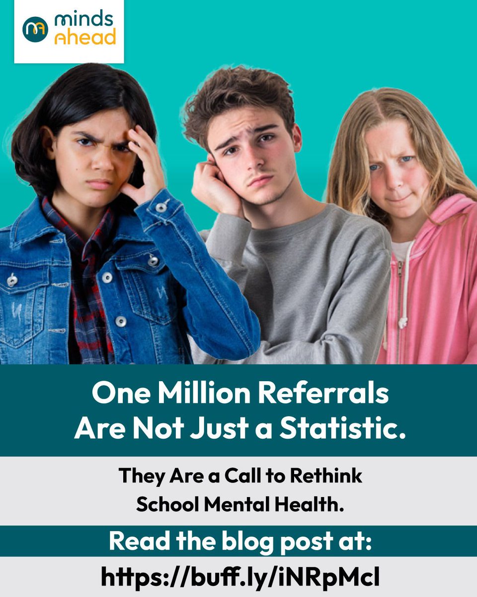 Minds_Ahead's tweet photo. Our latest blog explores why this growing crisis calls for a new way of thinking—and how schools can become part of the long-term solution.

📖 Read the blog:
https://t.co/4VHf7ZnFdk

#ChildMentalHealth #SchoolMentalHealth #EducationLeadership #MentalHealthLeadership https://t.co/TYxoyBBPyW