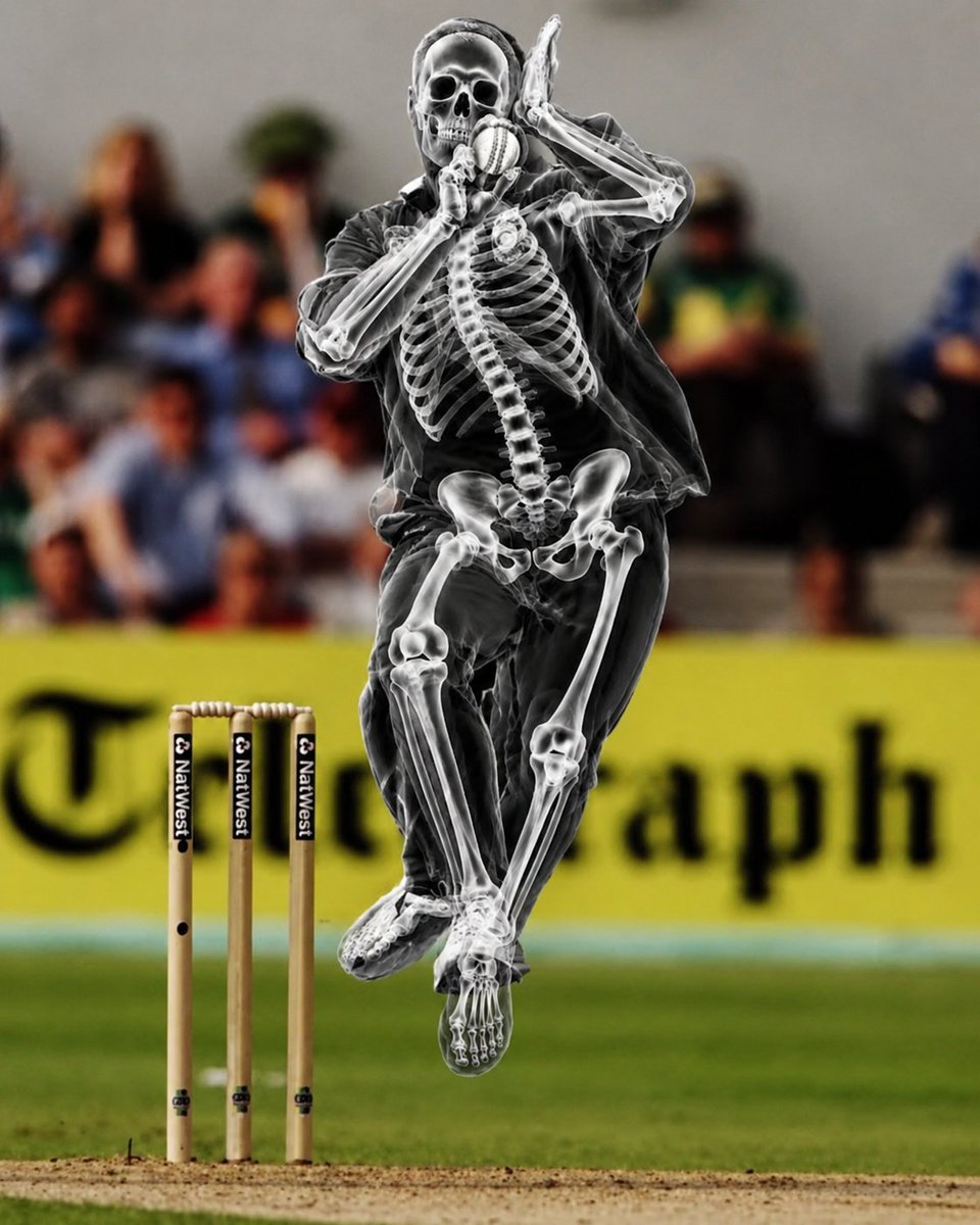 bagga_buntyy1's tweet photo. Hello @grok, identify this bowler and recreate the original photo with the exact same bowling action and pose https://t.co/6dTPp7qT1g