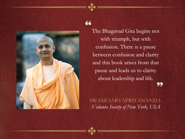 drrbalu's tweet photo. I am deeply grateful to Swami Sarvapriyananda ji for his generous words for my upcoming book, The Inner Charioteer: Lessons from the Bhagavad Gita for Purposeful and Effective Leadership. Coming soon #BhagavadGita #RamakrishnaMission #VedantaSocietyofNewYork #SwamiSarvapriyananda https://t.co/8oO9ZYAFvt