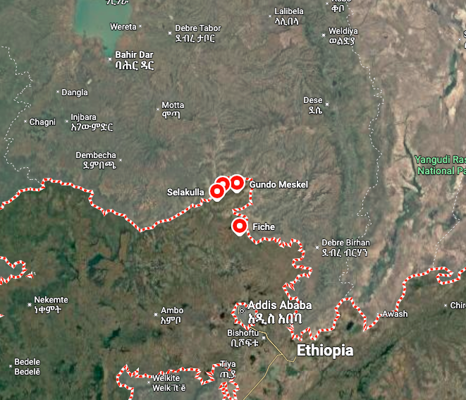 AmharaWarUpdate's tweet photo. ⚡️Regime forces and OLA militants kill over 45 Amhara civilians, burn 63 homes, and impose siege-like conditions in Dera Woreda (📍North Shewa Zone, Oromia Region, Ethiopia).

🔴 As of June 30th, more than 45 Amhara civilians have been killed across 17 kebeles in recent weeks, while over 18 people have been abducted, 63 homes burned, and numerous cattle looted. On June 29th, OLA militants abducted three civilians and seized about 50 cattle in Selelkula town, while ENDF personnel opened fire on residents who attempted to resist.

🔴 On June 30th, OLA militants entering Mamo Kebele from Were-Gebro Kebele burned ten residential homes, displacing affected families and intensifying insecurity.

🔴 Residents say OLA control of key routes has placed the woreda under siege. The Fiche route and Gundomeskel-Selale road have remained inaccessible for about seven years, while the remaining Gundomeskel–Merhabete–Addis Ababa route, which also connects toward Dessie and South Wollo, is under OLA control.

🔴 The prolonged closures have restricted access to healthcare, markets, humanitarian assistance, and essential goods. Residents further say regime officials have portrayed OLA militants as defenders of Oromo communities while depicting Fano as a threat, deepening ethnic tensions and hostility toward Amhara civilians.

#Amhara_War_Updates