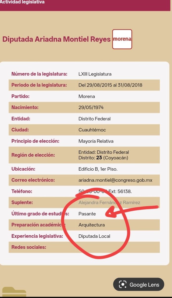 SandraFabiolaV7's tweet photo. @PartidoMorenaMx Tanto ching3 y ching3 para no titularse y quedar con licenciatura trunca como toda una porra hedionda https://t.co/tEVln3Hvme