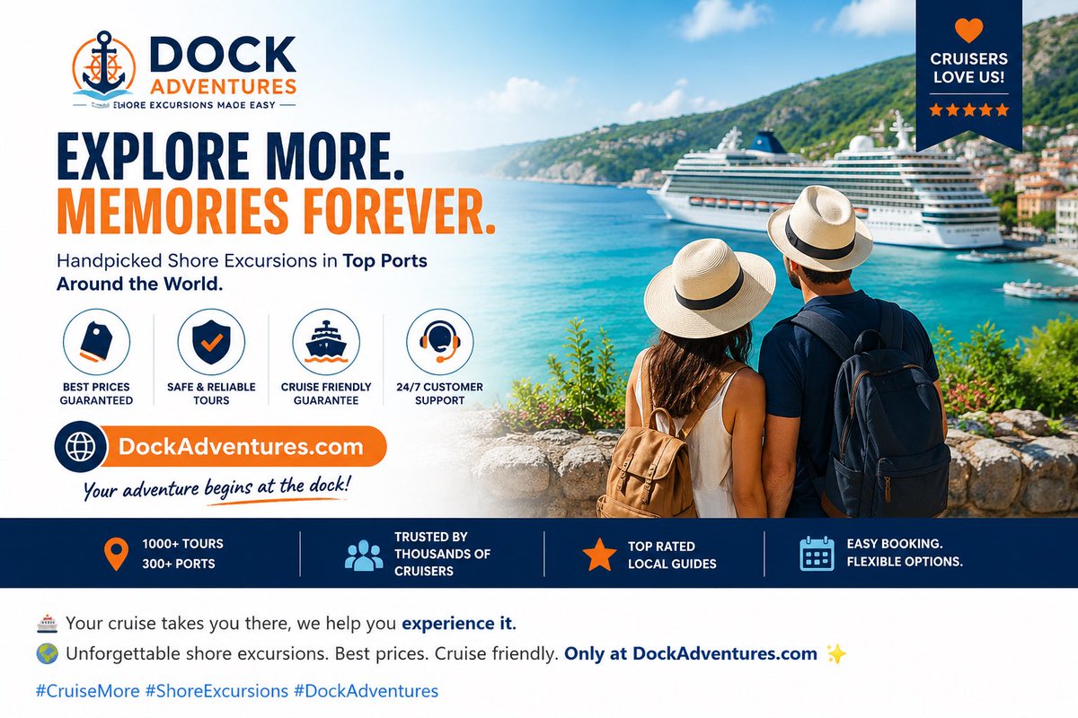 DockAdventures's tweet photo. #dockadventures #cruise #vacation #WorldCup https://t.co/XgtBkik3zk