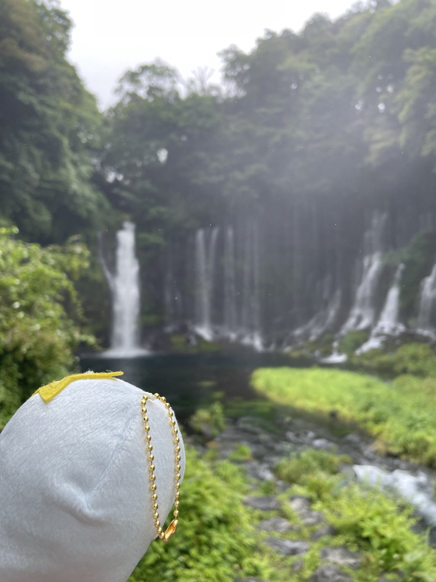 nanorena422's tweet photo. かなたんと白糸の滝に行ってきたよ〜
写真で見るよりも壮大で凄かったね！

かなたん、海外ニキに「写真撮って！」って言われてめっちゃ緊張したね…🫨
頑張ってカタコトの英語で対応できて良かった… https://t.co/lfOvdkbYcQ