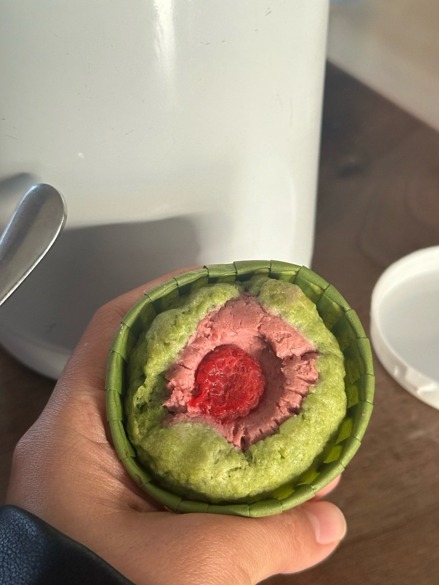 cuaurosor's tweet photo. Just grabbed the fluffiest matcha scone from the corner bakery—warm, crumbly, and my morning mood is instantly sorted. No fancy plating needed, just pure bite joy! https://t.co/bTRontLtAr