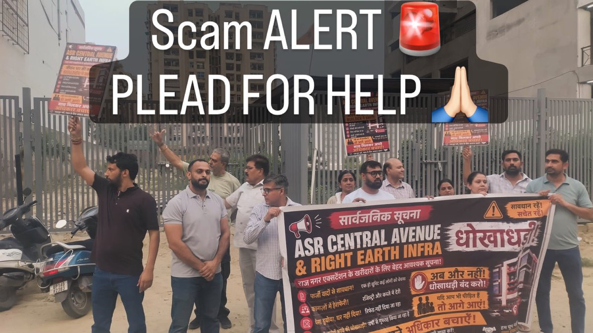 Pdsniti's tweet photo. @hanumanbeniwal 🙏🏻 sir please pay time and attention 🚨‼️‼️🚨
Huge scam! Deceived by the builders! Taken away hard earned money and fled.. all with Builder’s support. @Uppolice not paying attention https://t.co/HC5C1YjbYF