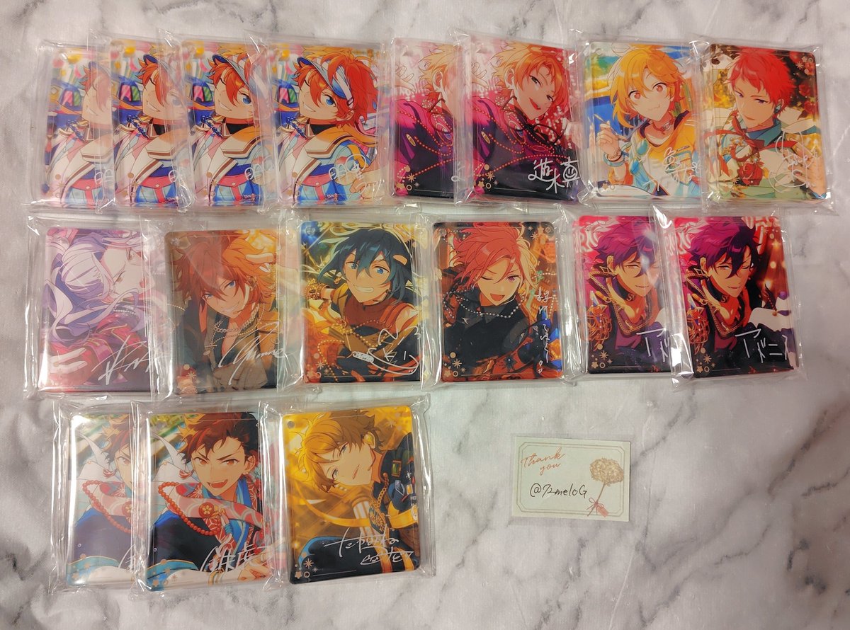 72meloG's tweet photo. @1【交換】あんスタ アニカフェ コロッタ CoLotta

▽譲
ライカ、真緒、奏汰
画像2、3枚目（過去弾）

▽求
今弾 レオ、忍＞千秋
vol.4 ジュン（EXCEED）
今弾アクスタ 忍/レオ/千秋/日和/ジュン
固定ポスト等

✔7/18キッチンカー京都手渡し可 https://t.co/ruto2aR0WB