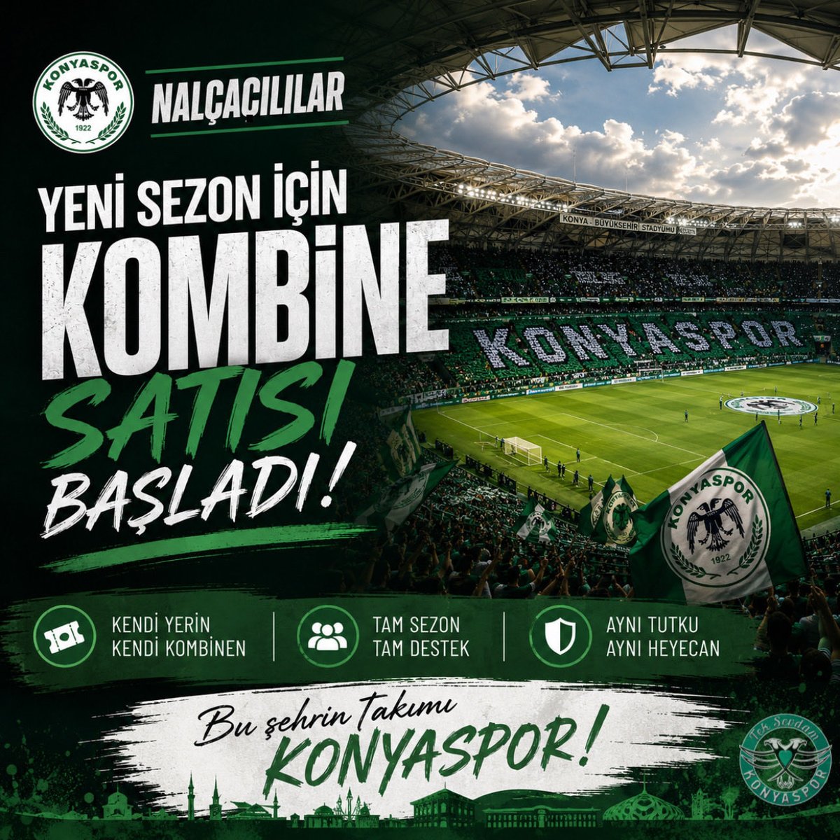 krmcan90's tweet photo. 2026/2027 sezonu maraton doğu üst tribünü için kombine satışlarımız başladı.

Kombine almak isteyen taraftarlarımız detaylı bilgi için özelden bana ulaşabilir.

Kuzey kale arkası kombine almak isteyen taraftarlarımızı ise Nalçacılılar Derneği’mize bekleriz. https://t.co/57lEldYD94