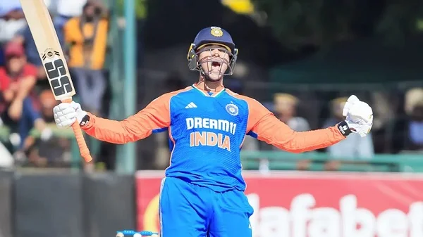 DeshbandhuMp's tweet photo. https://t.co/YPBmL7y92p
अभिषेक शर्मा का वर्ल्ड रिकॉर्ड: सबसे तेज 100 T20I छक्के जड़े, बारिश में धुला भारत और इंग्लैंड का पहला मुकाबला
#INDvsENG #AbhishekSharma #ShreyasIyer #T20IWorldRecord #TeamIndia #CricketNews @BCCI @ECB_cricket  @IamAbhiSharma4  @ShreyasIyer15 https://t.co/INdeb7XQVx