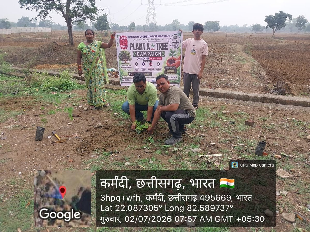 cgcboa's tweet photo. #PlantATreeFor5DaysBanking 
#5DaysBanking 
#ClimateChange
#ClimateAction 
#SHG 
#GoGreen
#HariyaliChhattisgarh 
@AIBOAOFFICIAL https://t.co/w6q4TYNBcn