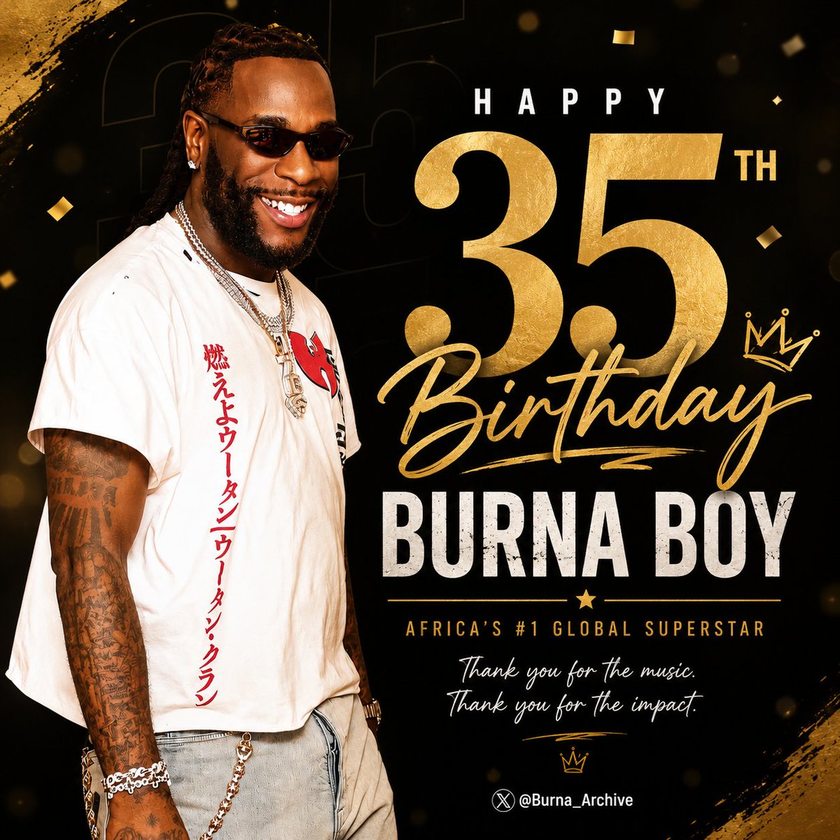 Burna_Archive's tweet photo. On Burna Boy's 35th birthday, introduce yourself with the first Burna Boy song that made you realize he was destined for greatness.

Hi, I'm Outro: Remember Me. ❤️🦍 https://t.co/9xZOnsK8ua
