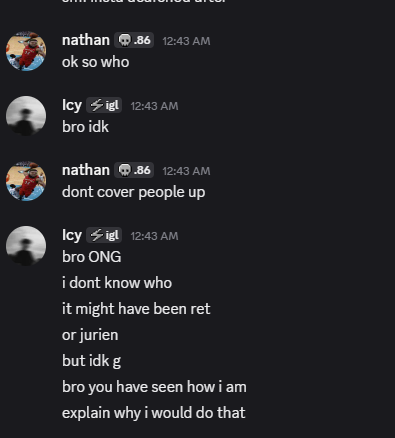awl_scratch's tweet photo. Whoopty Doo! @IcyEffects is now a verified LOSER!!!!

Confirmed botted @/codyyasx on multiple occasions even after he got banned for getting botted. Images with evidence in the thread below https://t.co/TFZQRj8I43