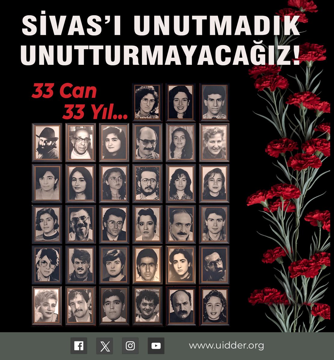 uid_der's tweet photo. 2 Temmuz 1993...
33 Can, 33 Yıl...
Sivas katliamını unutmadık, unutturmayacağız! #sivaskatliamı #SivasKatliamınıUnutma #MADIMAK #madımakkatliamı #UnutMadımaklımda #33can33yıl