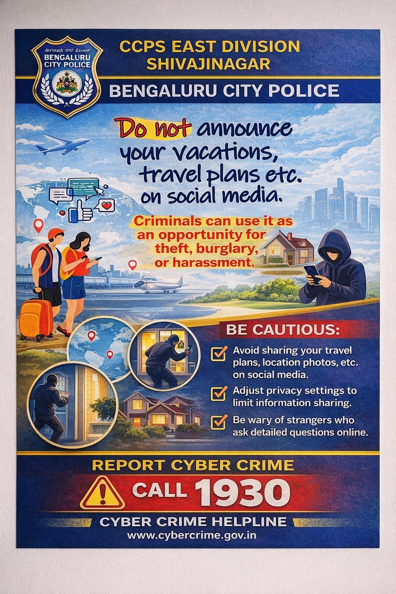 cenpseastbcp's tweet photo. #cyberawareness #staysafe 

📞 ಸೈಬರ್ ಅಪರಾಧ ಸಹಾಯವಾಣಿ: 1930
🌐 https://t.co/5Urms8cqiM

@DcpEastBcp  
@BlrCityPolice https://t.co/h4xxTyAj7Z