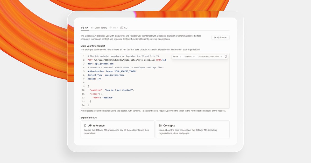 GitBook tweet media