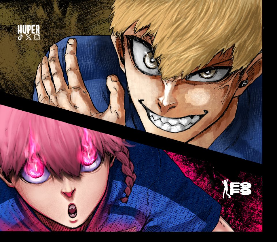 Huper1507's tweet photo. Blue lock collab with my goat F9 #bluelock #mangacolor #digitalart https://t.co/ainfEVyUDe