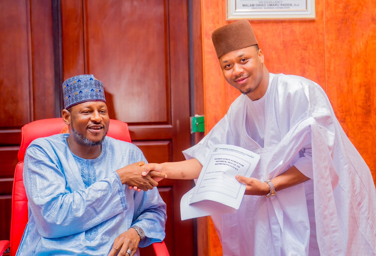 Abbamangal_'s tweet photo. Yesterday at the Presidential Hall, Muhammadu Buhari Government House, Katsina, I collected my INEC nomination &amp; affidavit forms to contest for the House of Reps, Katsina Central Federal Constituency, in 2027. 

New Katsina Central, Insha’Allah. https://t.co/I9LkEXIBE1