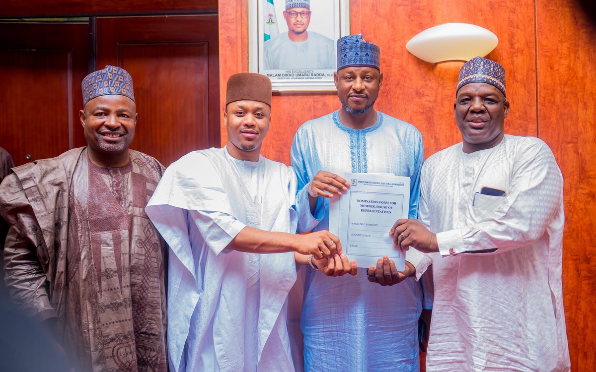 Abbamangal_'s tweet photo. Yesterday at the Presidential Hall, Muhammadu Buhari Government House, Katsina, I collected my INEC nomination &amp; affidavit forms to contest for the House of Reps, Katsina Central Federal Constituency, in 2027. 

New Katsina Central, Insha’Allah. https://t.co/I9LkEXIBE1