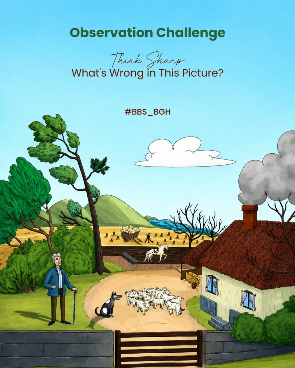 BBS_BGH's tweet photo. Time to become a detective!

Some things in this picture don't belong. Can you find every hidden mistake? Challenge your eyes, think carefully, and comment your answers below!

Ready? Let the observation challenge begin!

#balbhartischool #bbs #BrainChallenge #ObservationSkills https://t.co/ZJIHQaQDUT