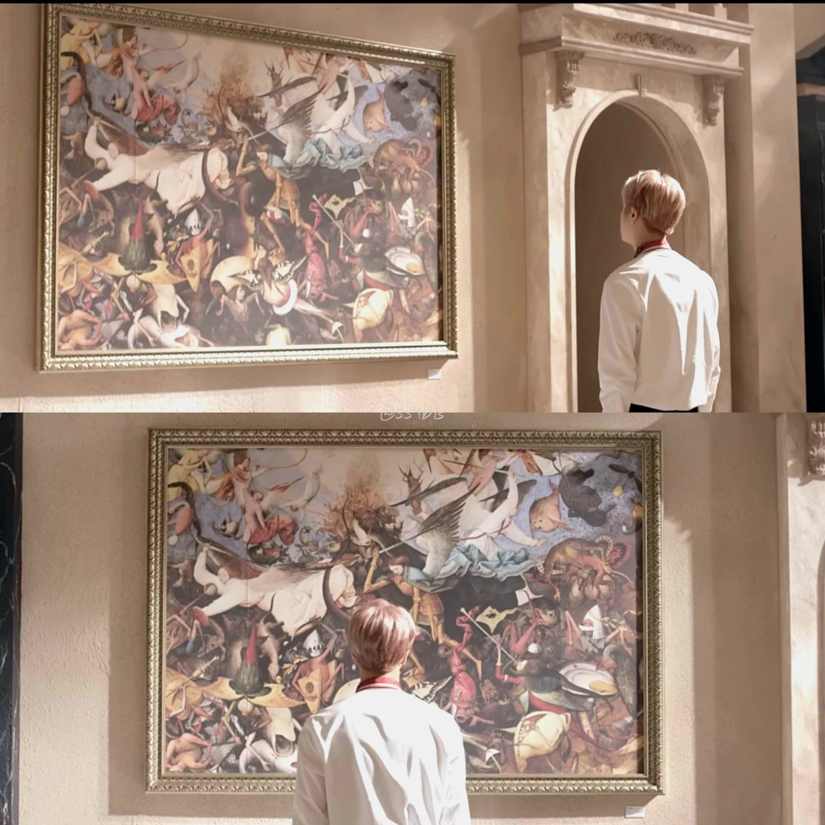 554bts's tweet photo. わぁ✨️
ブリュッセルで「Blood, Sweat &amp; Tears」MVでジンがじっと見つめていたあの原画を実際に見ることができるそう！🖼🎨

📍ベルギー王立美術館
(Royal Museums of Fine Arts of Belgium)
🔗https://t.co/78laIvD4NV

#BTS_ARIRANG_BRUSSELS 
#BTS #방탄소년단 @BTS_twt
https://t.co/HwdFGhAvjl https://t.co/qy9C5bbvwR