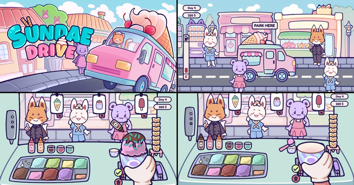 rogueducknet's tweet photo. Hit the road in your very own ice cream truck! 🍦 (Wishlist on Steam)