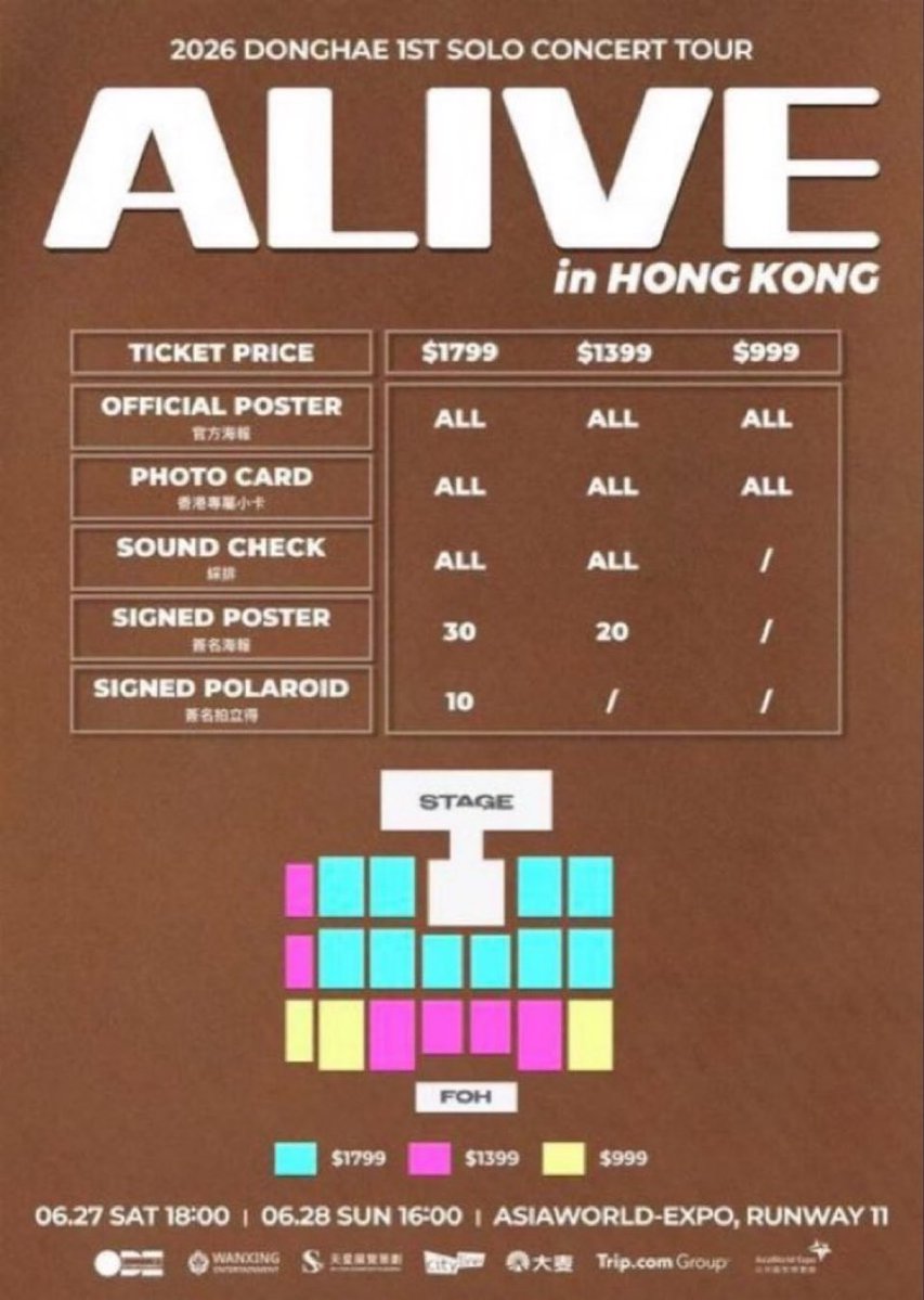 miemiriq's tweet photo. #wts
2026 DONGHAE_ 1st SOLO CONCERT TOUR <ALIVE> in HONG KONG.
📅 JUN 27&amp;28 , 2026
📍 AsiaWorld-Expo, Hall 11
💜 BLOCK A &amp;C
💳 HKD $1,799 / $999
✅ Seated together 
✅ Onsite assistance 
Dm if interested ☪️
#李東海alive 
#SuperJunior #SuperJuniorDnE 
#ALIVEinHONHKONG https://t.co/sHQECkDNsk