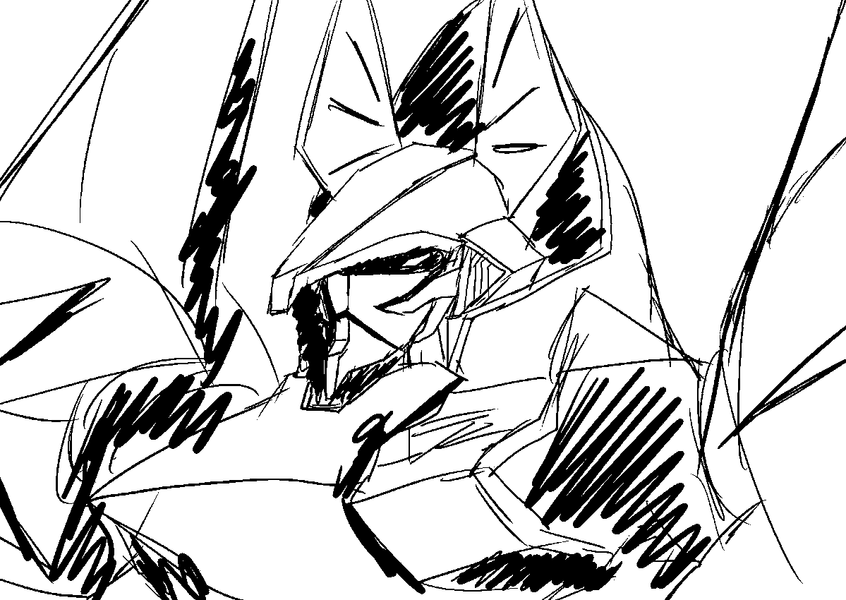 Hime0102vrchat's tweet photo. ギアス大好きなのにKMF描いたことなかったからガウェインを模写してみたんだけど、手癖で顔周りをアレンジしすぎて別物になっとる https://t.co/Sqv2slwIgJ
