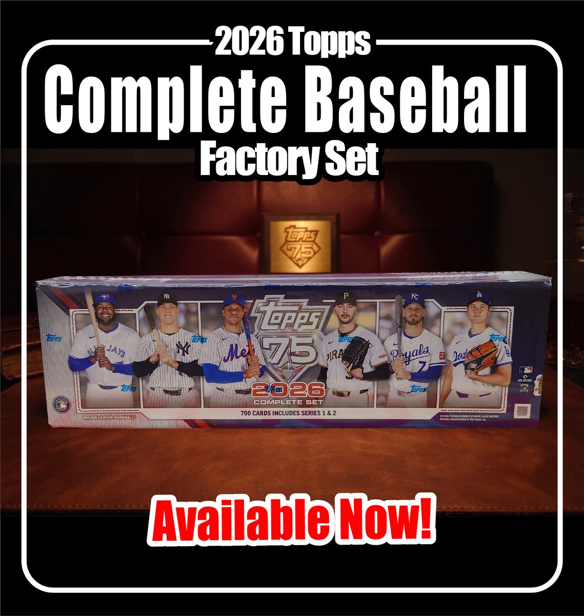 BROG_SUIDOBASHI's tweet photo. ⚾ 2026 Topps Complete Baseball Factory Set
本日発売🔥
オールラインナップ。
Series 1&2、全選手オールイン。
Topps 75周年記念版。
#Topps #tokyo #suidobashi #baseball #FactorySet https://t.co/nCOmJJONCP