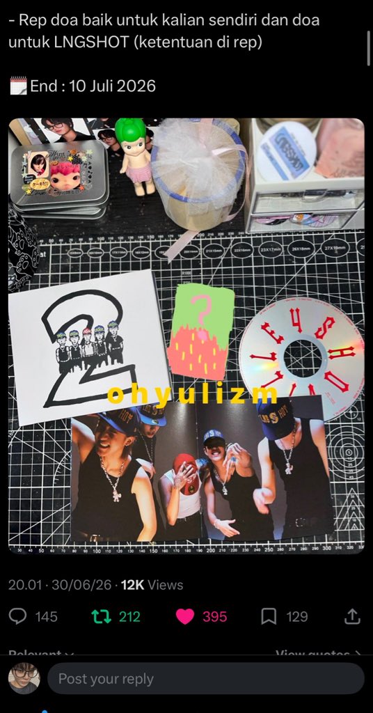 shooyuls's tweet photo. @ohyulizm THANKYOU SHOO MUCH KAK! wish me luck >__< 🩷 https://t.co/EsC2WRID88