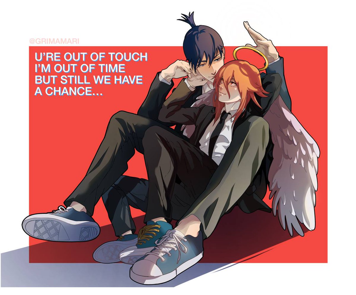 GRIMAMARI1's tweet photo. Decided to draw them🙌
#akiangel #angeldevil #chainsawman https://t.co/KeTwrH5Pyo