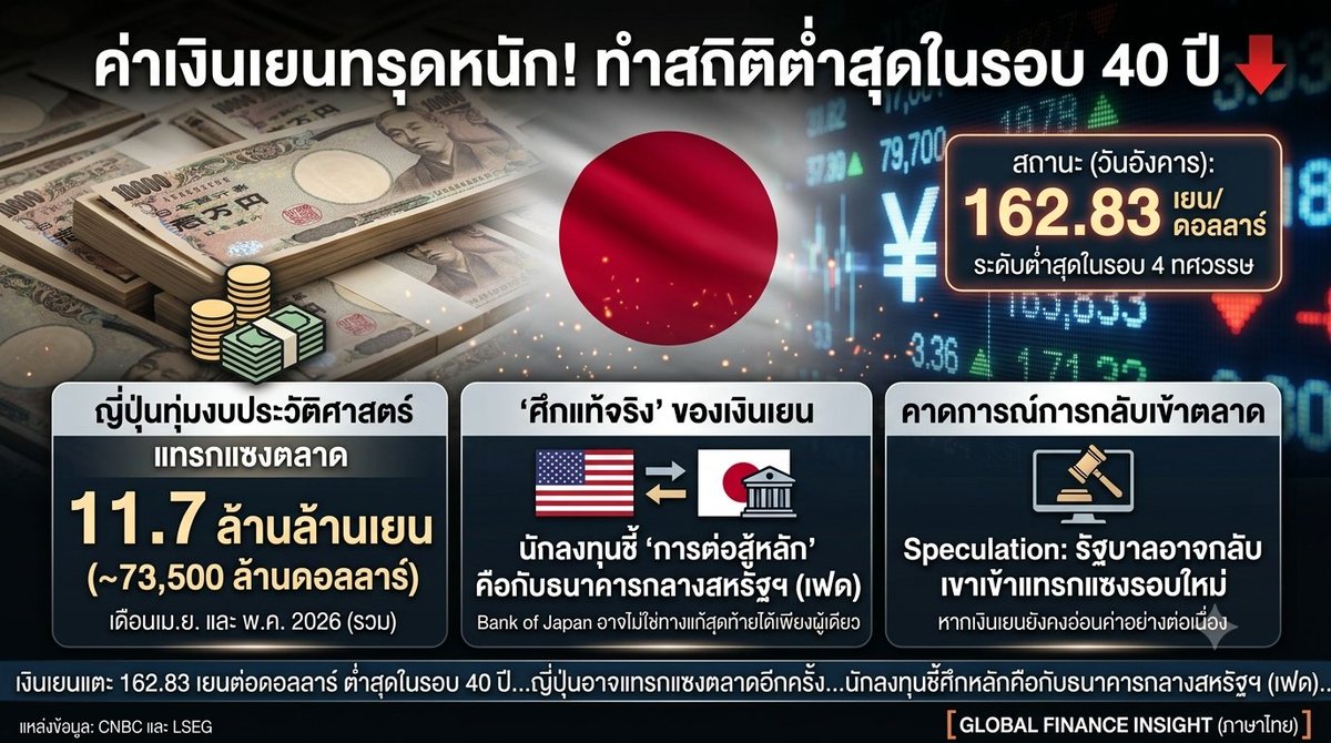 SChinnapas's tweet photo. เล่าให้ฟัง

วิกฤตเงินเยน: เมื่อฟองสบู่สภาพคล่องแตก และจุดจบของเงินกู้ราคาถูก

หากเรามองข้ามความผันผวนรายวัน แล้วเจาะลึกลงไปในโครงสร้างสภาพคล่องโลก (Global Liquidity Architecture) ปัญหาที่น่าตกใจที่สุดในเวลานี้คือ "การร่วงลงอย่างหนักของเงินเยน" จนบีบให้ธนาคารกลางญี่ปุ่น (BOJ) ไม่มีทางเลือกอื่นนอกจากต้องยอมกลืนเลือด ปรับขึ้นอัตราดอกเบี้ยและยุติมาตรการอุดหนุนต่างๆ เพื่อรักษาเสถียรภาพของประเทศเอาไว้

สิ่งนี้ไม่ใช่ปัญหาภายในของญี่ปุ่นประเทศเดียว แต่คือ "แผ่นดินไหว" ที่พร้อมจะส่งแรงสั่นสะเทือนไปทั่วทั้งระบบการเงินโลก และนี่คือมุมมองทางเศรษฐศาสตร์มหภาคว่าทำไมเรื่องนี้ถึงสำคัญ

การล่มสลายของ Yen Carry Trade
นายทุนและกองทุนระดับโลกใช้ประเทศญี่ปุ่นเป็น "แหล่งทุนราคาถูก" มายาวนาน พวกเขากู้เงินเยนด้วยอัตราดอกเบี้ยที่ต่ำติดดิน เพื่อนำไปเก็งกำไรในสินทรัพย์เสี่ยงทั่วโลกที่ให้ผลตอบแทนสูงกว่า ทันทีที่ญี่ปุ่นขยับดอกเบี้ยขึ้น ภาระต้นทุนของกลุ่มทุนเหล่านี้จะพุ่งทะยานกะทันหัน สิ่งที่ตามมาคือการถูกบังคับขายสินทรัพย์ (De-leveraging) เพื่อนำเงินสดกลับไปใช้หนี้สกุลเยน ซึ่งกระบวนการนี้คือการกระชากสภาพคล่องออกจากระบบอย่างรุนแรงและรวดเร็ว

ทำไมสหรัฐอเมริกาถึงไม่ออกมาอุ้ม?
เมื่อเปรียบเทียบท่าทีระหว่างสหรัฐอเมริกาและญี่ปุ่น หลายคนอาจสงสัยว่าทำไมพี่ใหญ่อย่างสหรัฐฯ ถึงยอมปล่อยผ่าน รัฐบาลอาจมองขาดแล้วว่า การเอาเงินไปแทรกแซงค่าเงินเยนก็คือการเอาภาษีของประเทศไปอุ้มคนรวยและกลุ่มนายทุน ซึ่งสอดคล้องกับปรากฏการณ์ Cantillon (Cantillon Effect) ที่เม็ดเงินใหม่มักสร้างผลประโยชน์ให้กลุ่มทุนที่เข้าถึงแหล่งเงินได้ก่อนเสมอ

นอกจากนี้ สหรัฐฯ เองก็มีแผลใหญ่ที่ต้องระวัง ปัจจุบันหนี้สาธารณะของสหรัฐฯ พุ่งเข้าใกล้ระดับ 38 ล้านล้านดอลลาร์ การที่ธนาคารกลางสหรัฐฯ จะพิมพ์เงินอัดฉีดเข้าไปช่วยอุ้มสถานการณ์ จะเป็นการกระตุ้นไฟเงินเฟ้อในประเทศให้ปะทุขึ้นมาอีกครั้ง สหรัฐฯ จึงเลือกที่จะปล่อยให้กลไกตลาดทำงาน บีบให้ญี่ปุ่นต้องแก้ปัญหาด้วยการขึ้นดอกเบี้ยด้วยตัวเอง

ปรากฏการณ์ "ขายทุกอย่างที่มีราคา"
เมื่อเกิดการล้างหนี้ครั้งใหญ่ สหสัมพันธ์ (Correlation) ของสินทรัพย์ทุกประเภทจะวิ่งเข้าหา 1 นั่นแปลว่าเวลานี้ตลาดจะไม่สนว่าสินทรัพย์ไหนพื้นฐานดีหรือไม่ดี กองทุนจำใจต้อง "เทขายทุกอย่างที่เปลี่ยนเป็นเงินสดได้" ไม่ว่าจะเป็นทองคำ พันธบัตร หรือหุ้น แม้แต่หุ้นกลุ่มเทคโนโลยีและ AI ที่มีกระแส FOMO เก็งกำไรระยะสั้นคอยพยุงราคาไว้ เมื่อถึงจุดที่ระบบขาดสภาพคล่องอย่างหนัก สินทรัพย์ที่มูลค่าตึงตัวเหล่านี้ก็จะถูกเทขายออกมาเพื่อดึงเงินสดกลับไปโปะหนี้เช่นกัน

สภาพคล่องมหาศาลจะหนีไปหลบที่ไหน?
เมื่อเงินถูกดูดออกจากสินทรัพย์เสี่ยง กระแสเงินจะไหลไปสู่ที่พักพิงที่ใกล้เคียงเงินสดและมีความเสี่ยงต่ำที่สุด

ในระบบ TradFi: เม็ดเงินมหาศาลจะไหลกลับเข้าสู่ตั๋วเงินคลังสหรัฐฯ ระยะสั้น (T-Bills) หรือกองทุนตลาดเงิน

ในโลกสินทรัพย์ดิจิทัล: ความต้องการถือครอง Dollar Stablecoin จะพุ่งสูงขึ้นอย่างมีนัยสำคัญ เพื่อใช้เป็นหลุมหลบภัยที่รักษามูลค่าเทียบเท่าดอลลาร์ โดยที่นักลงทุนไม่ต้องดึงเงินออกจากโครงสร้างพื้นฐานดิจิทัล เพื่อรอจังหวะที่สินทรัพย์ปรับฐานลงมาจนถึงจุดที่น่าเข้าซื้ออีกครั้ง

บทสรุป
วิกฤตการดึงสภาพคล่องกลับในครั้งนี้ คือการล้างไพ่เพื่อคัดกรอง "สินทรัพย์ที่มีมูลค่าจริง" ออกจาก "สินทรัพย์ที่พองตัวด้วยสภาพคล่องส่วนเกิน" ทุนที่เคยพึ่งพาเงินกู้ราคาถูกกำลังถูกบีบให้เผยจุดอ่อน นี่คือจุดเปลี่ยนผ่านสำคัญที่พาระบบเศรษฐกิจโลกเข้าสู่ The Great Pivot อย่างแท้จริง ใครที่ไม่ได้เตรียมพร้อมรับมือกับต้นทุนทางการเงินในโลกความเป็นจริง... จะต้องเป็นฝ่ายที่ถูกบีบให้ออกจากตลาดไป

#ลงทุนเป็น