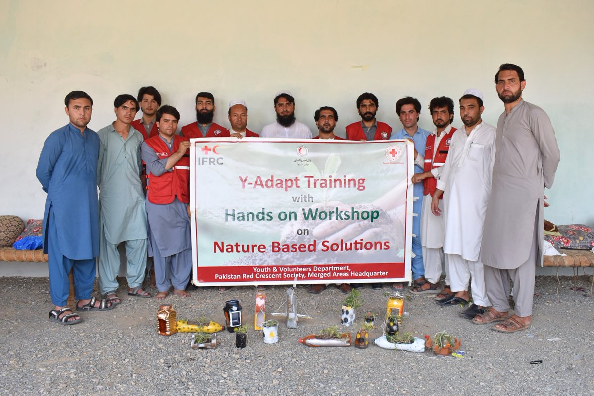 PRC_official's tweet photo. PRCS held a Y-Adapt Session and hands-on workshop on Nature-Based Solutions at Government High School Shagai, District Khyber. This enabled students to understand climate change challenges and explore solutions to protect communities.

#Yadapt https://t.co/2Zgt7rIbg0