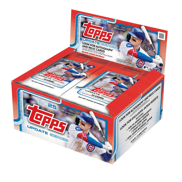 7_netshopping's tweet photo. ／
2025 Topps Update Baseball - Japan Edition
Hobby Distributor BOXセット
二次受注分の予約開始！
＼

2025 Topps Baseball Update Series
1パック12枚入り／1BOX 20パック入り

▶️ https://t.co/Jf1HBESZTA

※カードはランダム封入です。
※本商品は1回のご注文につき1点までとさせていただきます。

予約受付：7/26(日)まで⏰ ご購入はお早めに

#セブンイレブン受取り送料無料 #MLB