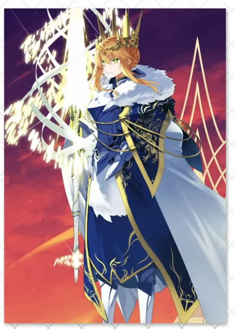 Akira_Ishida's tweet photo. 【Fate/Grand Order展 -星見の回廊-】
にグランドサーヴァントとしてのランサー・アルトリア（獅子王）のイラストを描かせていただきました～
よろしくお願いします
#FGO　#FGO展 https://t.co/YT6g3F0wfz