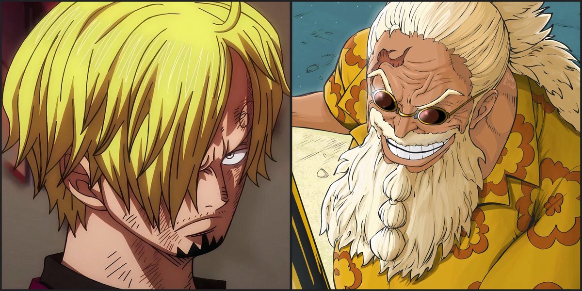 OPspoiler_'s tweet photo. #ONEPIECE1187 

🚨 SANJI QUI SE SOUVIENT DE SA CONVERSATION AVEC GABAN SUR LE HAKI DES ROIS !! 

Sanji : Hé, le vieux, et moi alors ?! Je n'ai pas le Haki des Rois ?!

Gaban : Tu devrais en avoir le potentiel...

Sanji : Vraiment ?!

Gaban : Cependant, pour une raison qui m'échappe, tu... nourris une dangereuse autodépréciation*. Tu dois devenir un « Roi » toi aussi... si tu veux vraiment faire de Luffy le Roi des Pirates !!

*Note de traduction : Le terme japonais utilisé est jigyaku. Littéralement, ça signifie « auto-torture », mais dans ce contexte, Gaban veut dire que Sanji se sous-estime.