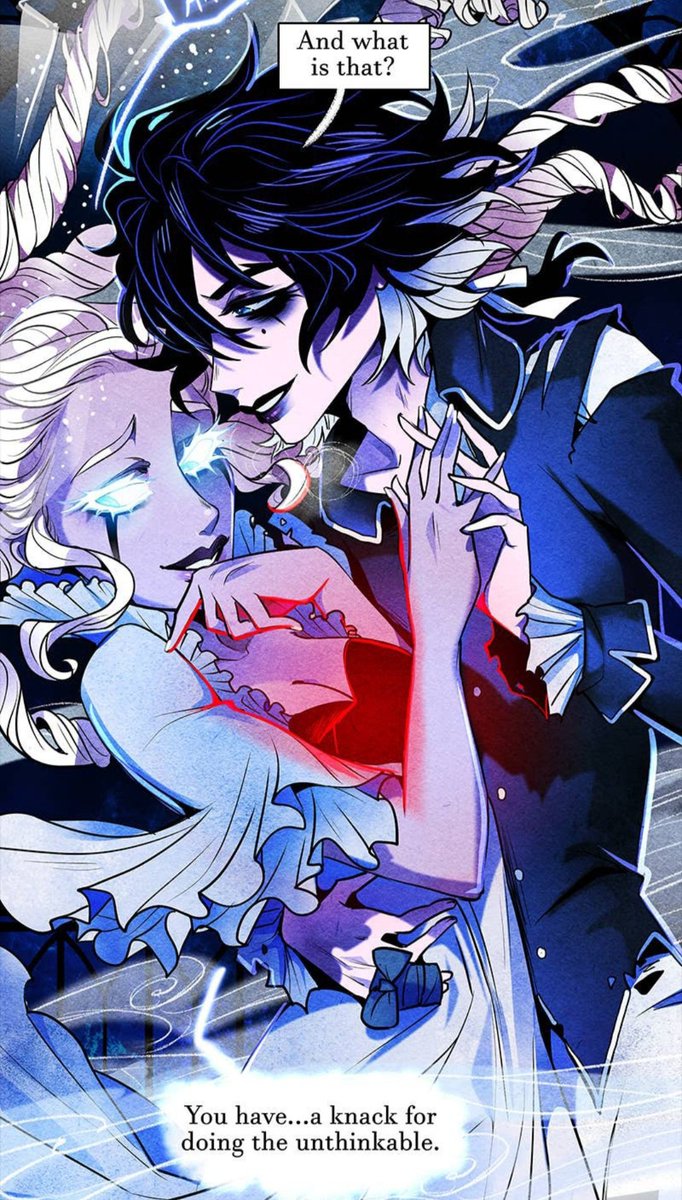 yurifyNeytiri's tweet photo. "Por que minha irmã se chama Rosa?"

Porque sua mãe ama rosas.

"E eu?"

Chega de perguntas por agora, Episódio 64 da webtoon 'Nevermore', escrita e ilustrada por Kate Flynn e Kit Trace, publicado originalmente em 01 de Junho de 2023. https://t.co/8FY9uReUyY