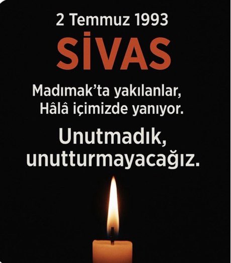 HAlpertan's tweet photo. 33 yıl önce Sivas’ta katledilen Canlarımıza,saygıyla… #UnutMADIMAKlımda https://t.co/BamoItRSj0