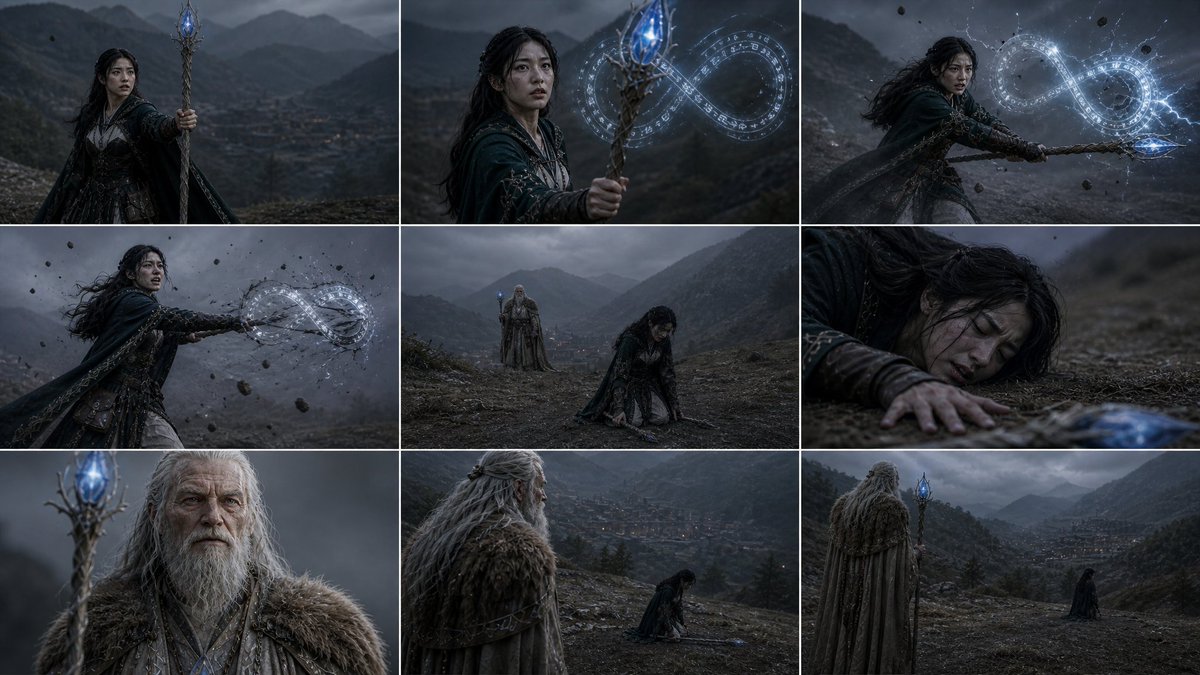 Dark Fantasy Sorceress Storyboard
