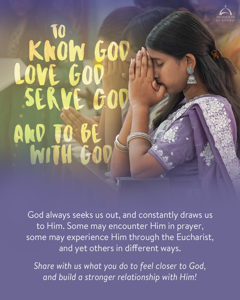 archbombay's tweet photo. Jesus said that no one could come to Him unless drawn by the Father, indicating that the Father is the one who calls us to Him. May we always desire to grow closer to Him, and love Him more and more. https://t.co/HizvFMp0ST