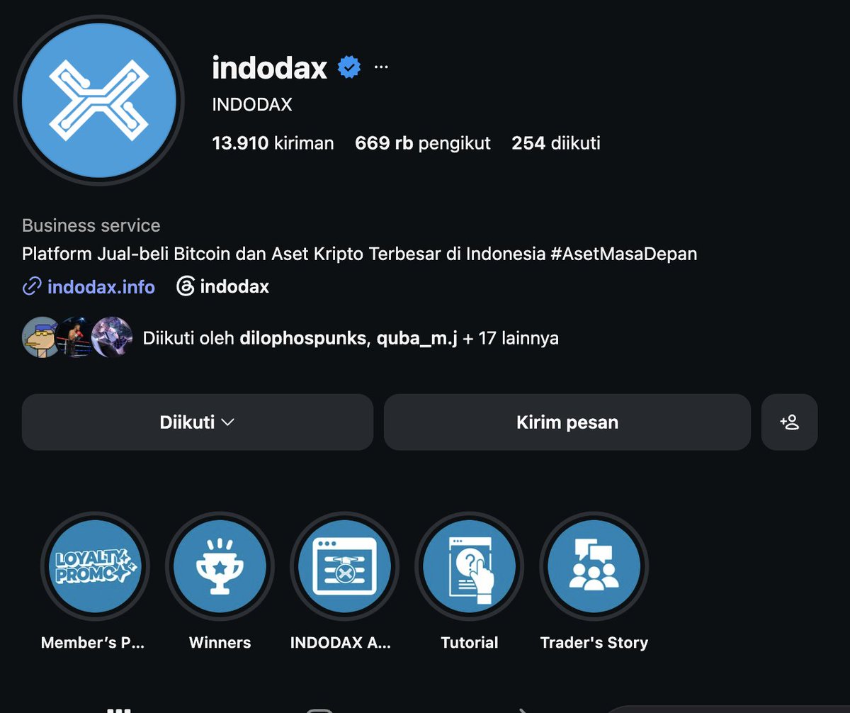 adamhapia51214's tweet photo. @indodax done udh follow dri lama @indodax #AsetMasaDepan https://t.co/KXvQnvvZ3B