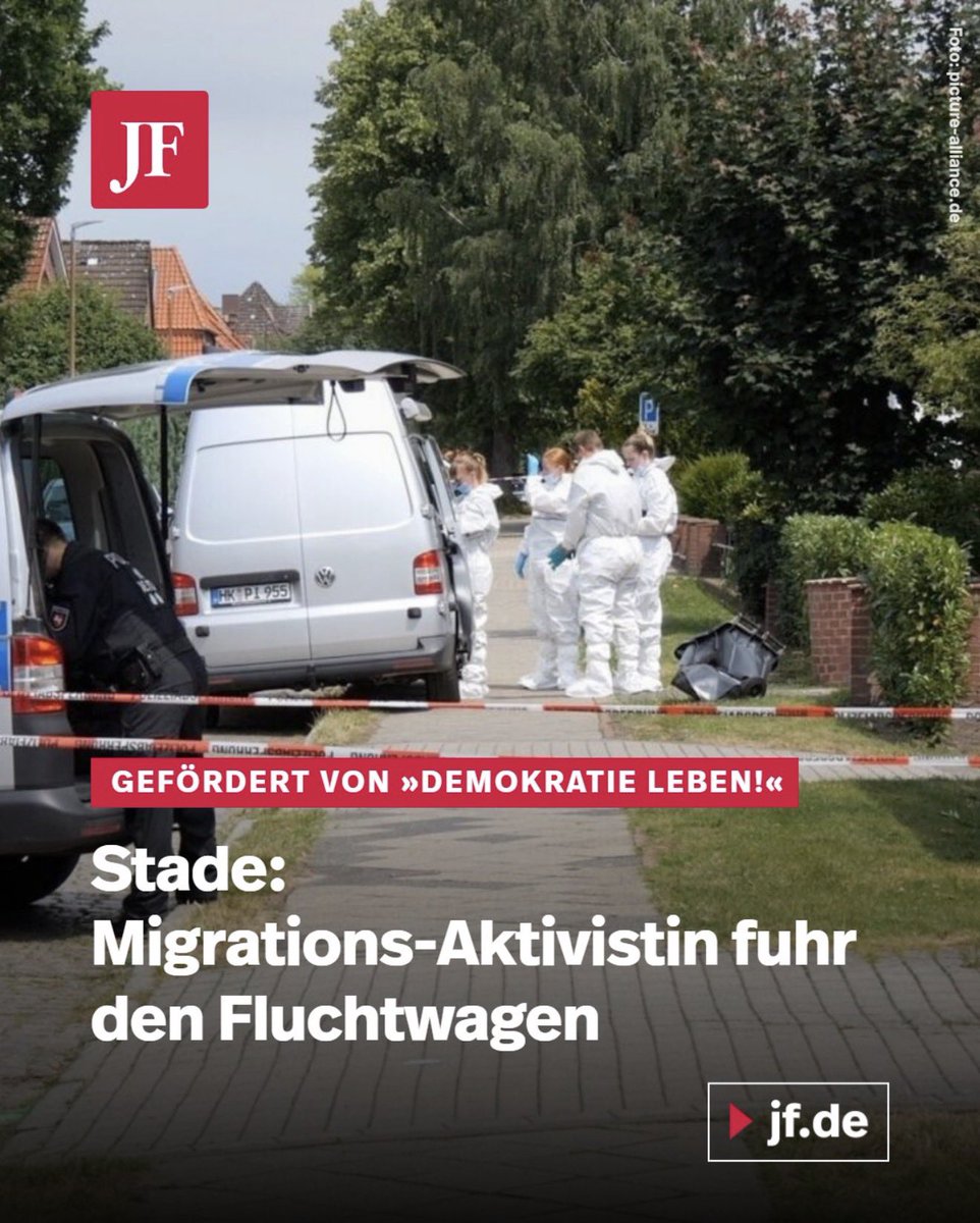 Georg_Pazderski's tweet photo. ES WIRD NOCH ABSURDER!

Eine 65-jährige migrationspolitische Aktivistin einer NGO saß am Steuer des Fluchtwagens des türkischen Sechsfach-Mörders und Miri-Clan-Mitglieds von Stade.

Die Fluchthelferin - und nichts anderes ist es, wenn man auf der Flucht durch Schüsse in die Reifen gestoppt werden muss - wird über das Bundesprogramm „Demokratie leben“ mit Steuergeldern finanziert.

Der Steuerzahler hat indirekt den Mord an 6 unschuldigen Menschen mitfinanziert.