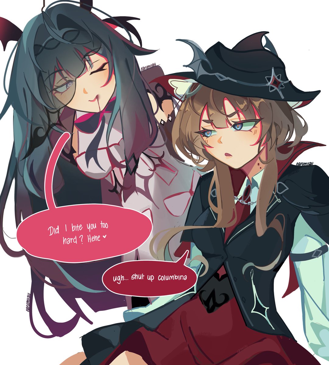 Narumiiau's tweet photo. New bina and sandrone designs put me in a mood 👁️👁️
#sandbina #columdrone https://t.co/zUhAqxoevj